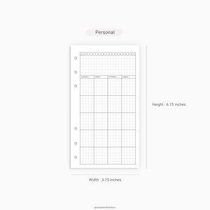 Monthly Planner Printable Personal Planner Inserts Undated | Etsy