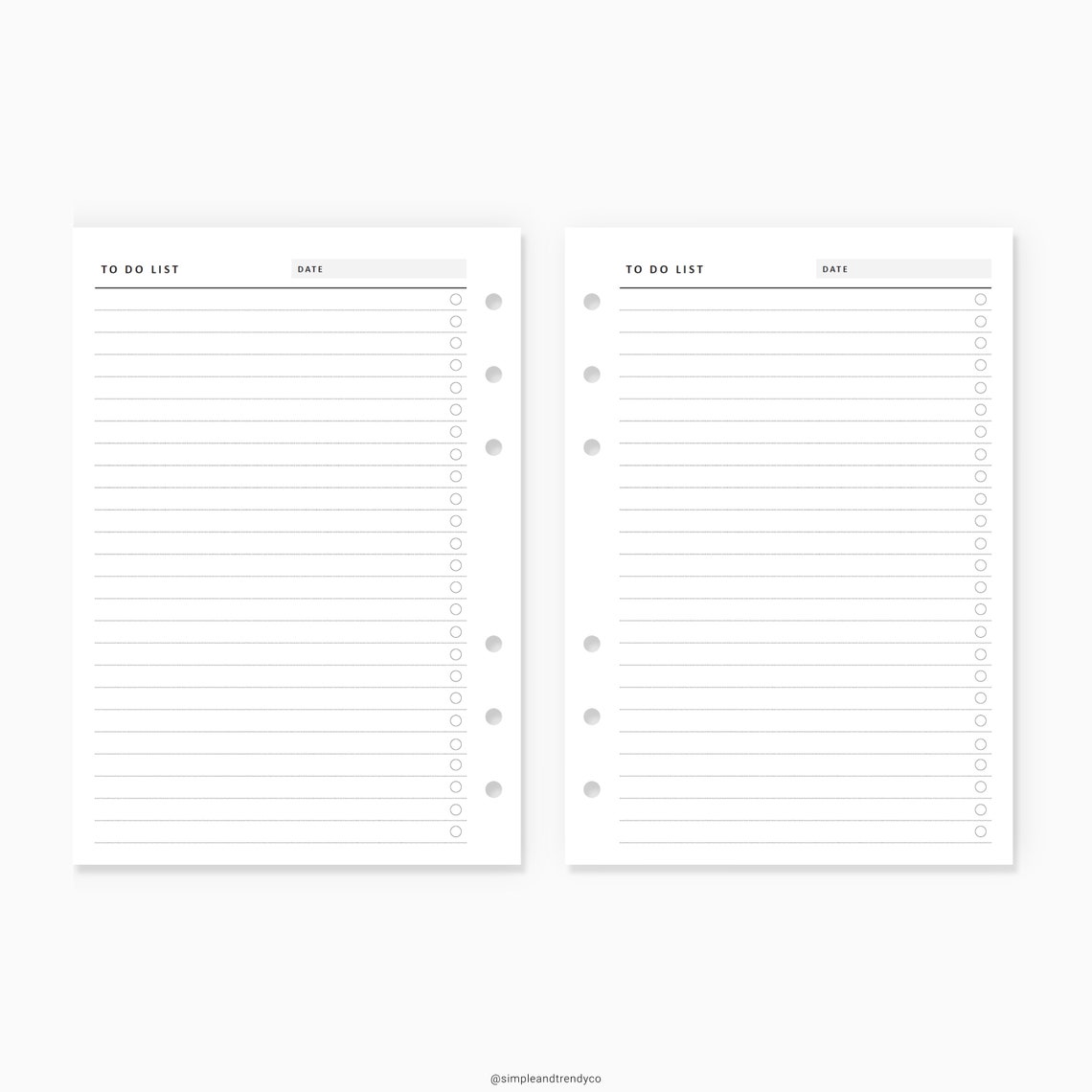 Printable To Do List Daily To Do List A6 Inserts To Do | Etsy