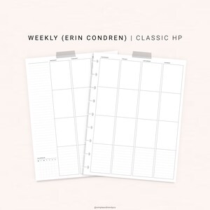 Weekly Planner Erin Condren Inserts Undated Printable Happy | Etsy