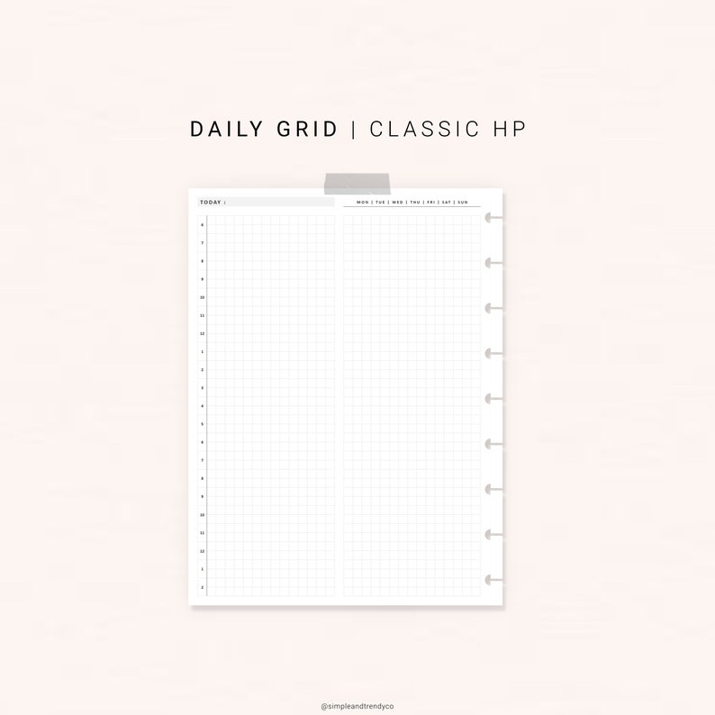 Daily Planner Happy Planner Classic PDF Day Planner | Etsy
