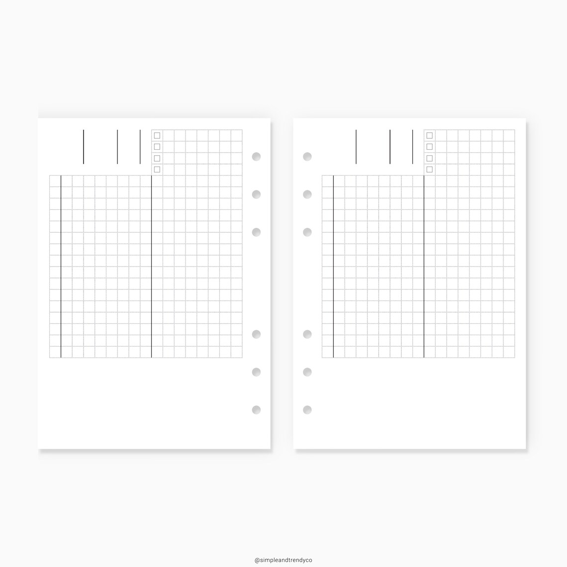 Hobonichi Daily Planner Printable A6 Inserts Daily Inserts | Etsy