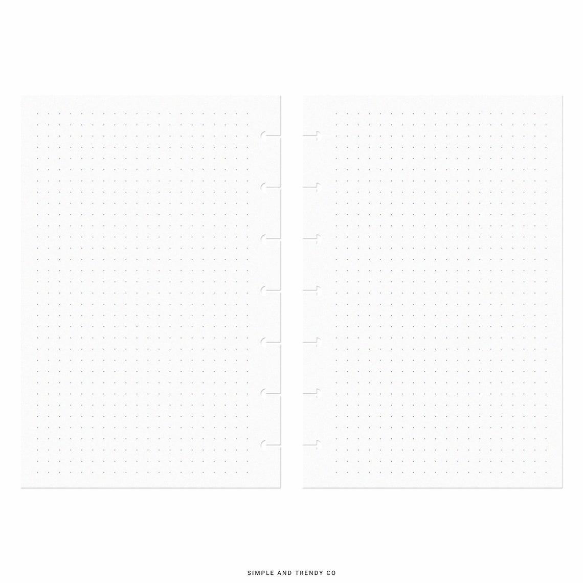 Dot Grid Lined Paper Happy Planner Mini Printable Writing - Etsy