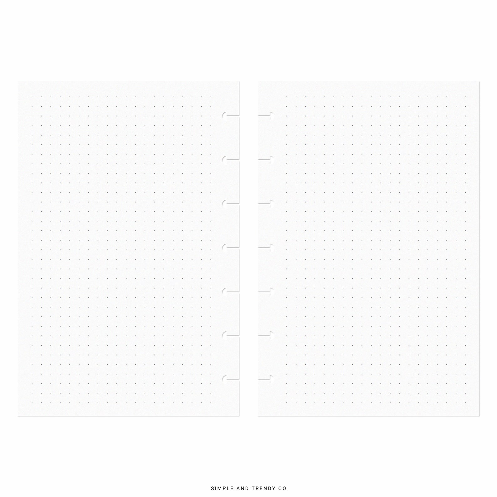 Dot Grid Lined Paper Happy Planner Mini Printable Writing Etsy
