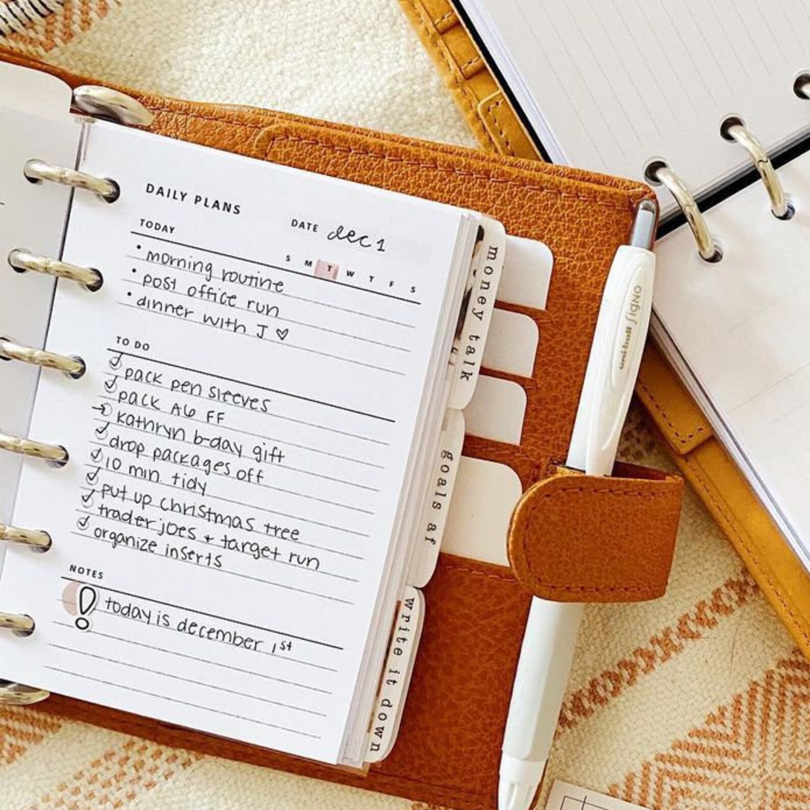 Daily Planner Printable Pocket Size Daily Organizer Daily Etsy