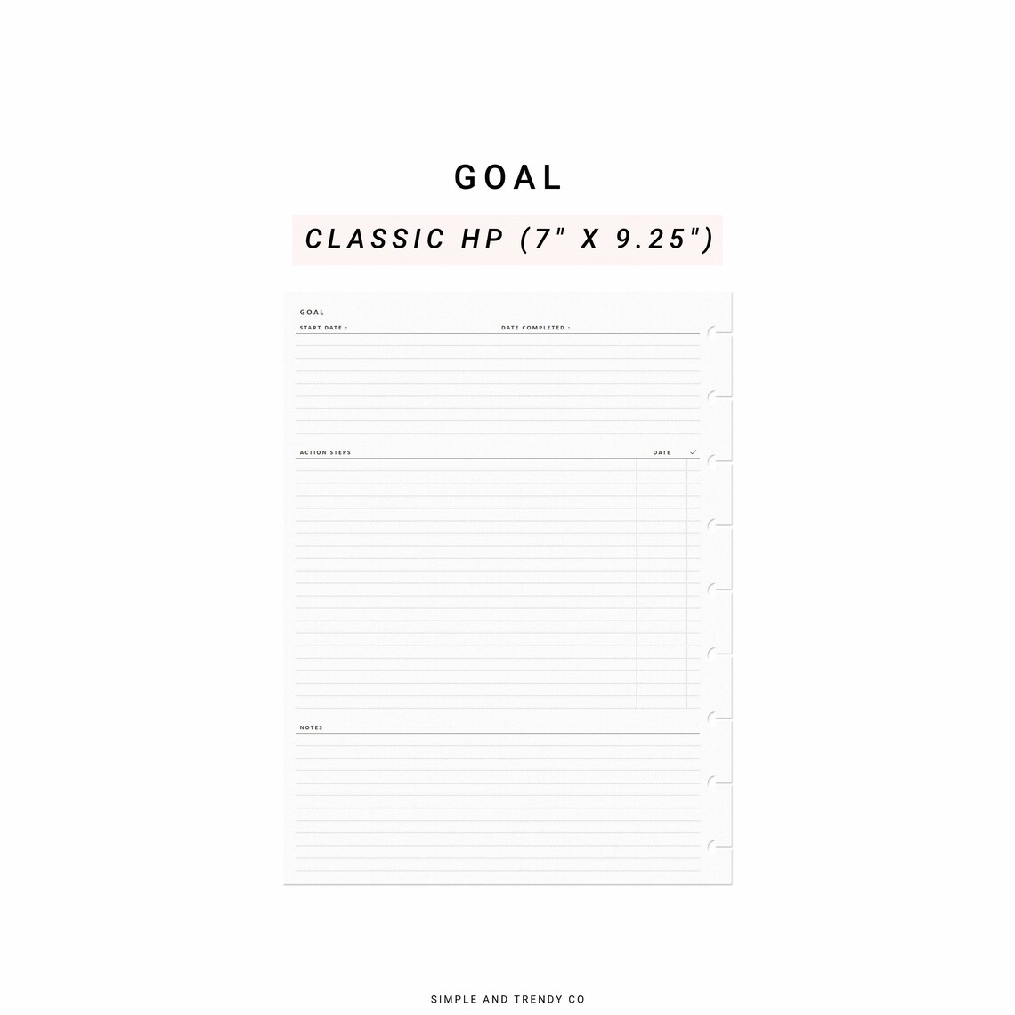 Goal Happy Planner Classic Goal Setting Goal Planner Goal - Etsy