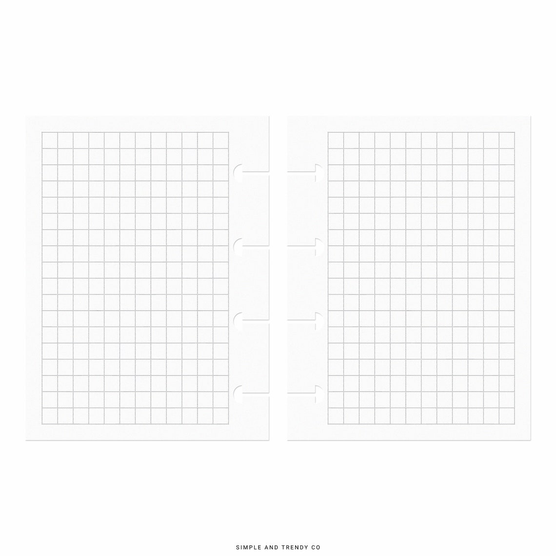 Micro Happy Planner Inserts Dot Grid Lined Paper Printable - Etsy