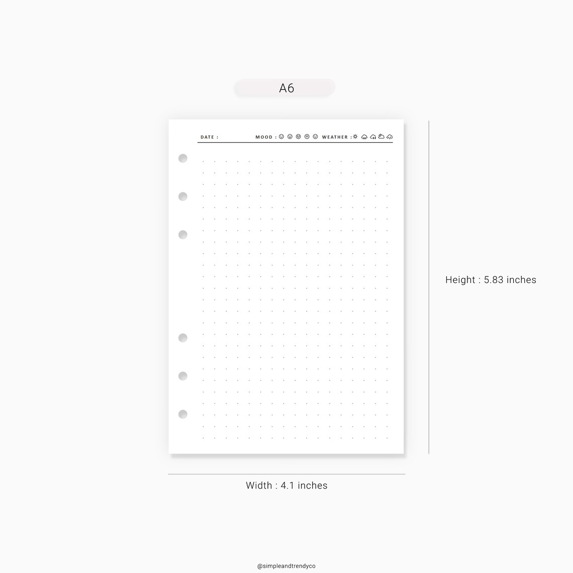 Printable Diary Pages Travel Journal A6 Inserts Writing | Etsy