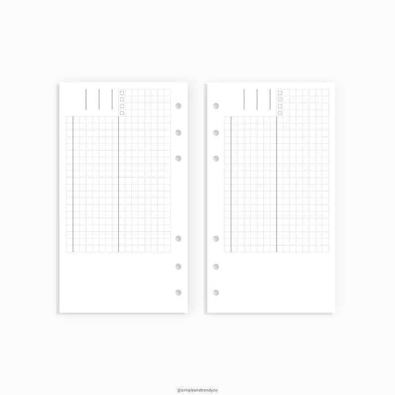 Hobonichi Daily Planner Printable Personal Planner Inserts - Etsy