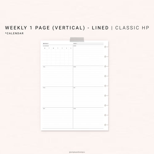 Monthly Tracker Printable Happy Planner Classic Skin Care | Etsy