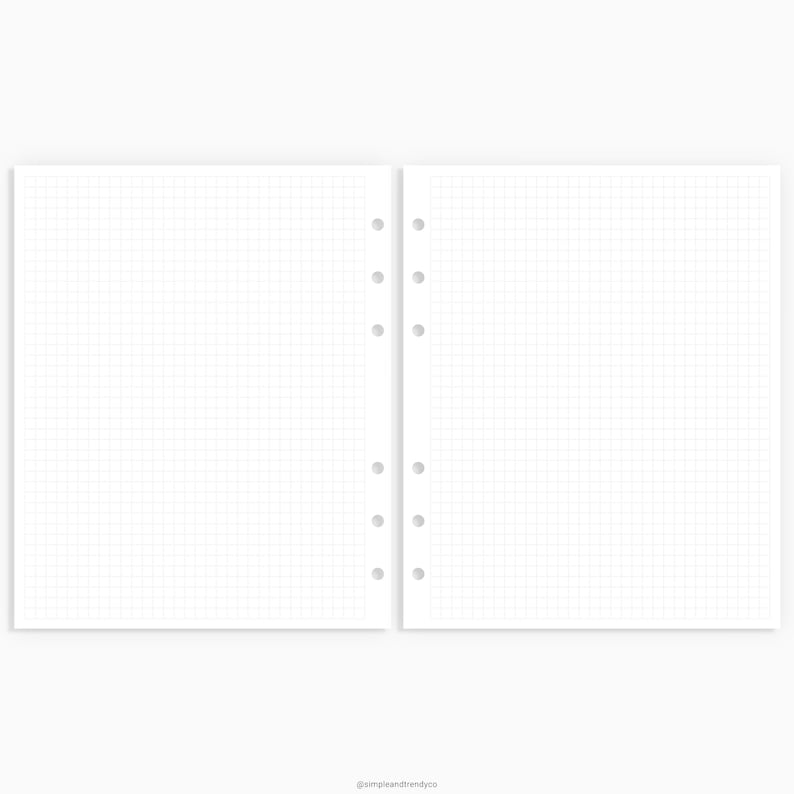 dot grid lined paper a5 wide printable writing paper blank etsy