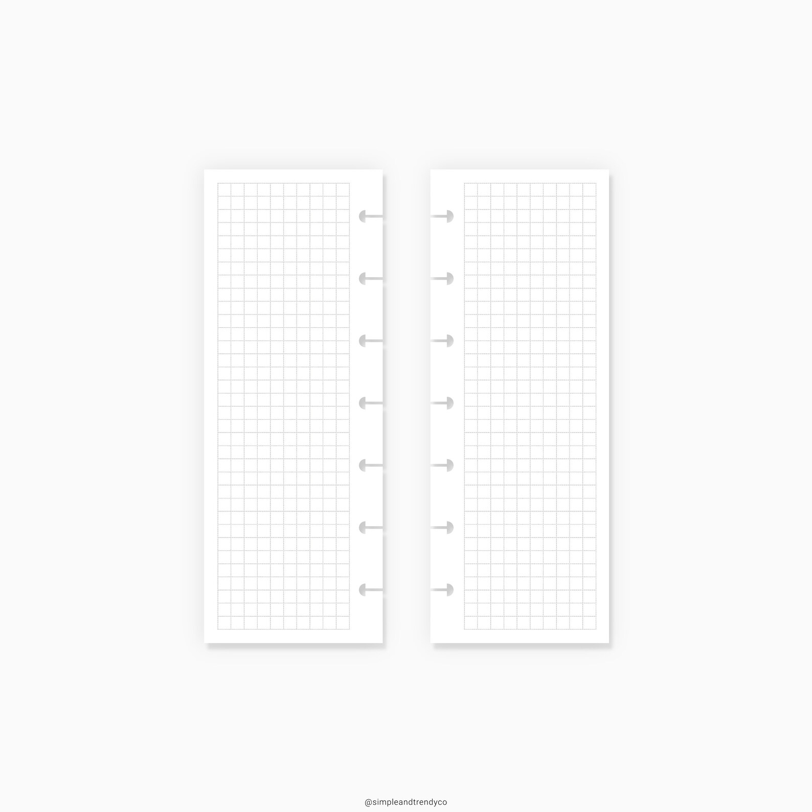 Skinny Mini Happy Planner Inserts Dot Grid Lined Paper | Etsy