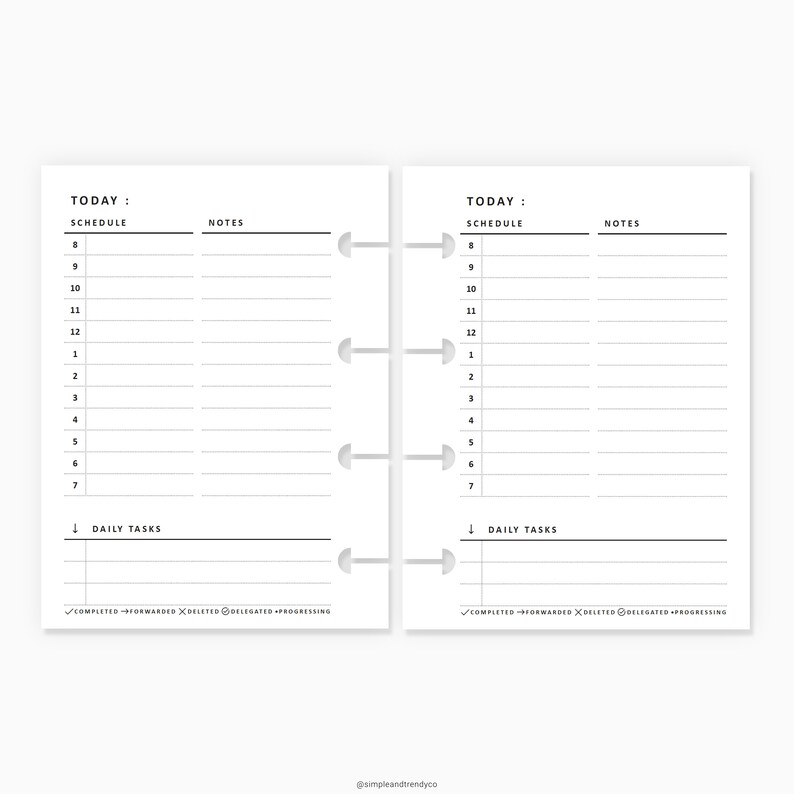Daily Planner Micro Happy Planner Printable Undated Day | Etsy