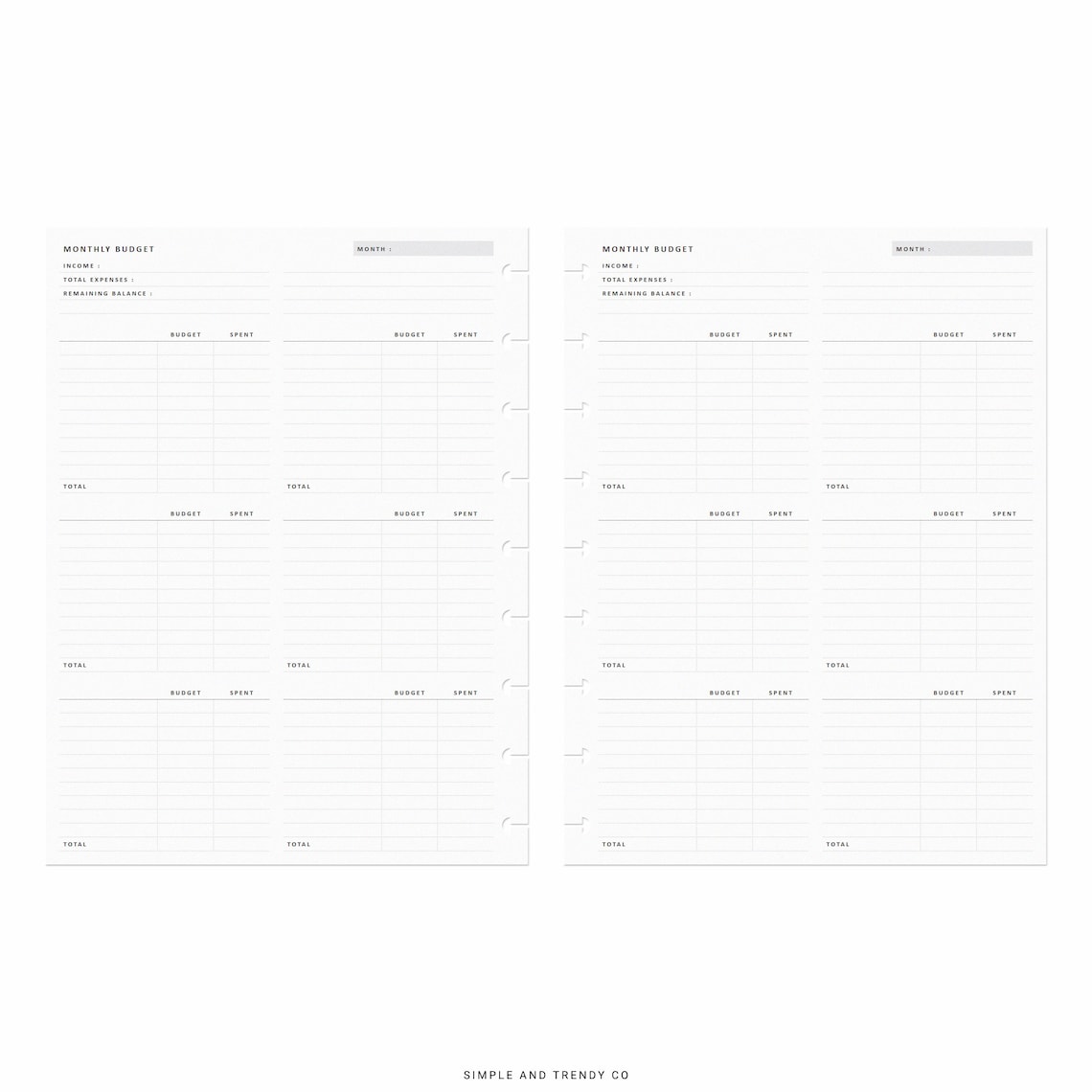 Budget Planner Printable Happy Planner Classic Monthly Budget - Etsy