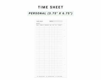 Time Sheet Log for Freelancers Printable Time Sheets for - Etsy
