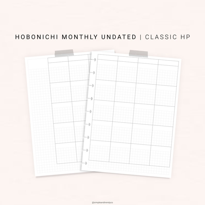 Hobonichi Regular Planner Template Satisfied Planner Clic, Undated Planner Regular Printable, Thirty day period upon 2 webpages, Minimalist Regular monthly Inserts photograph relating to Monthly Planner Template known as Hobonichi Month-to-month Planner Template Joyful Planner Clic, Undated Planner Month-to-month Printable, Thirty day period upon 2 internet pages, Minimalist Every month Inserts
