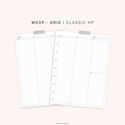 Happy Planner Tracker Printable Inserts Column Inserts | Etsy
