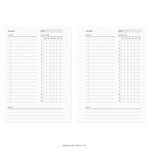 Daily Planner Printable A6 Inserts, Daily Organizers, Daily Agenda ...