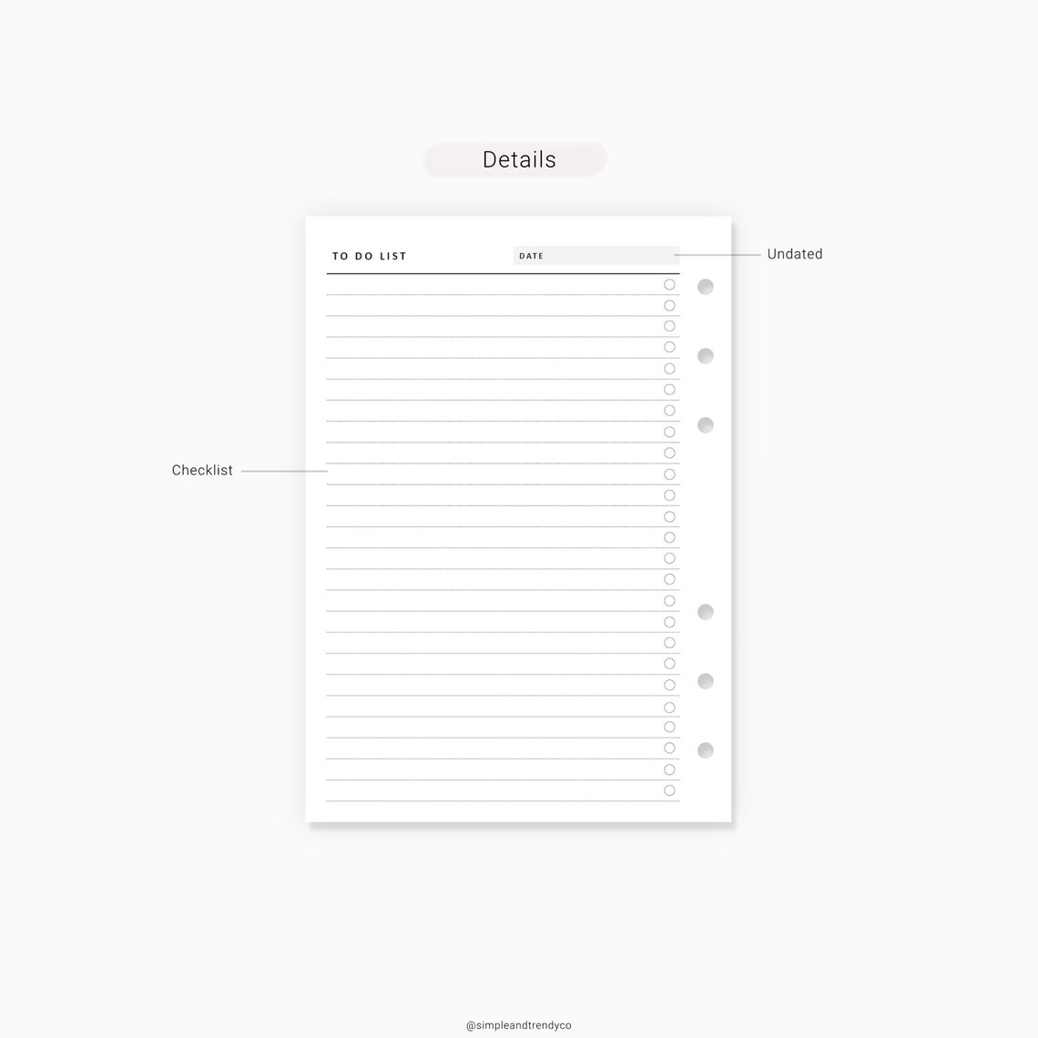 Printable To Do List Daily To Do List A6 Inserts To Do | Etsy