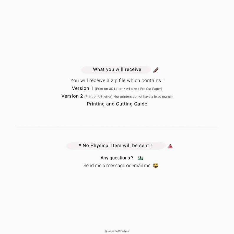 Monthly Habit Tracker Printable Undated Half Size Half Letter Etsy