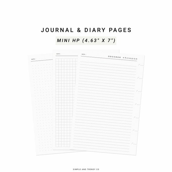 Daily Planner No. 6, Pocket Size Printable Daily Organizer, Agenda Diary  Template, 2 Days on 1 Page Journal Template 