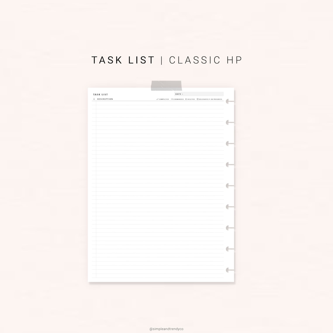 Printable to Do List Happy Planner Classic Daily to Do List | Etsy