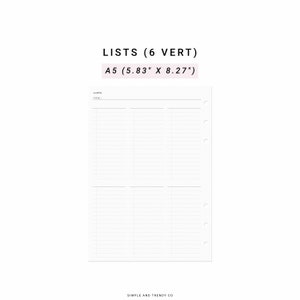 To Do List A5 Planner Inserts, Boodschappenlijst boodschappenlijst, Verlanglijst Bucket List, List Insert List Making, Gift To Buy List, List Tracker
