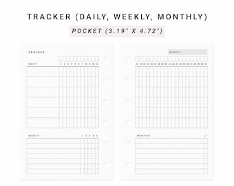 Programa de limpieza Tamaño de bolsillo, Lista de limpieza Planificador imprimible, Plantilla de lista de verificación de rastreador de limpieza mensual diaria de la casa