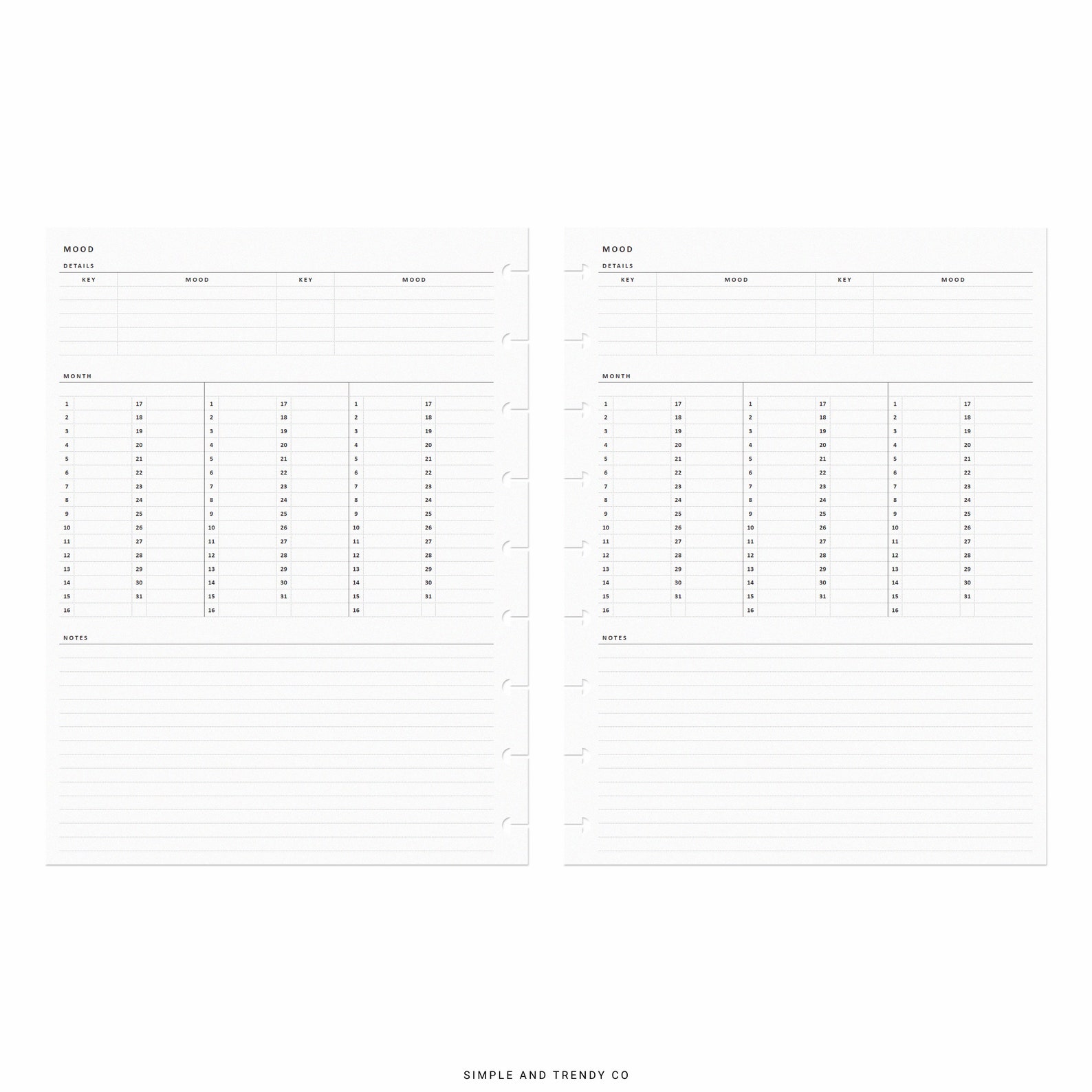 Mood Tracker Happy Planner Classic Monthly Yearly Mood Etsy Mood Tracker Happy Planner Classic Monthly Yearly Mood Etsy