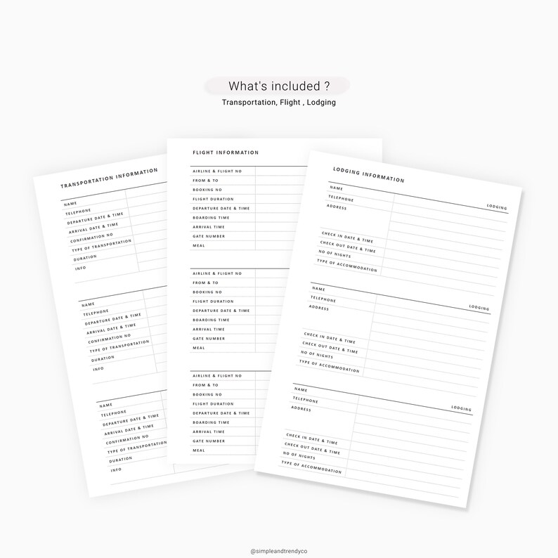 Travel Planner Printable Happy Planner Mini Family Vacation | Etsy