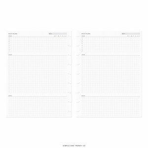Daily Planner Printable Happy Planner Classic, Daily Organiser, Daily ...