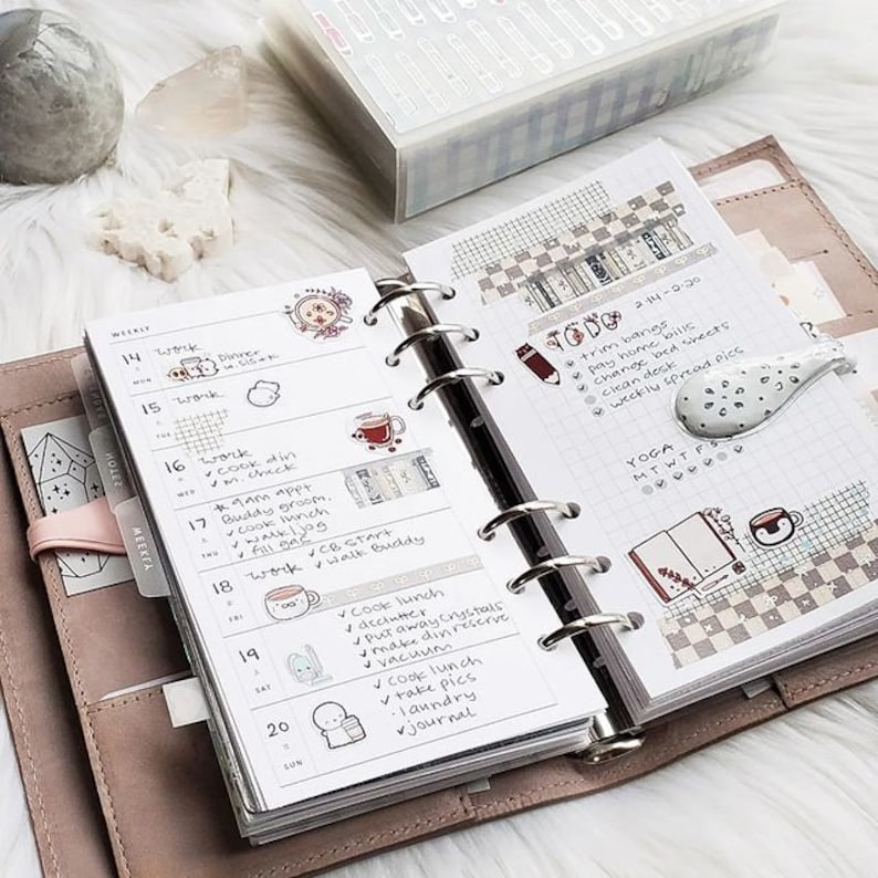 Undated Hobo Weeks Printable Personal Planner Inserts Weekly - Etsy