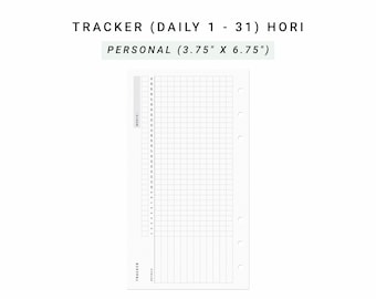 Monthly Goal Tracker, Habit Tracker Printable Personal Planner Inserts, Printable Habit Plan Goal Tracking, Goal Planner Setting