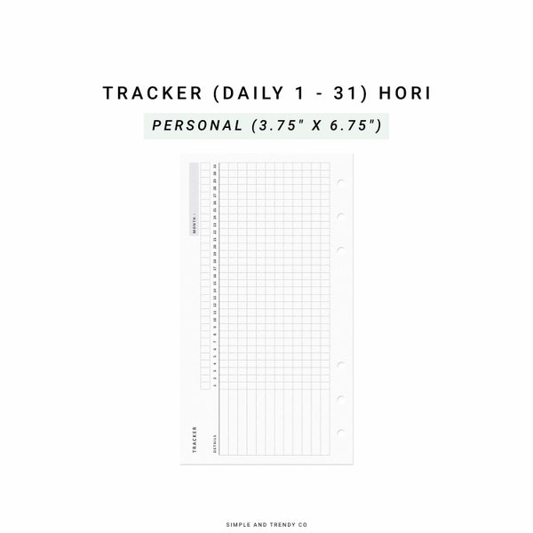 Monthly Goal Tracker, Habit Tracker Printable Personal Planner Inserts, Printable Habit Plan Goal Tracking, Goal Planner Setting