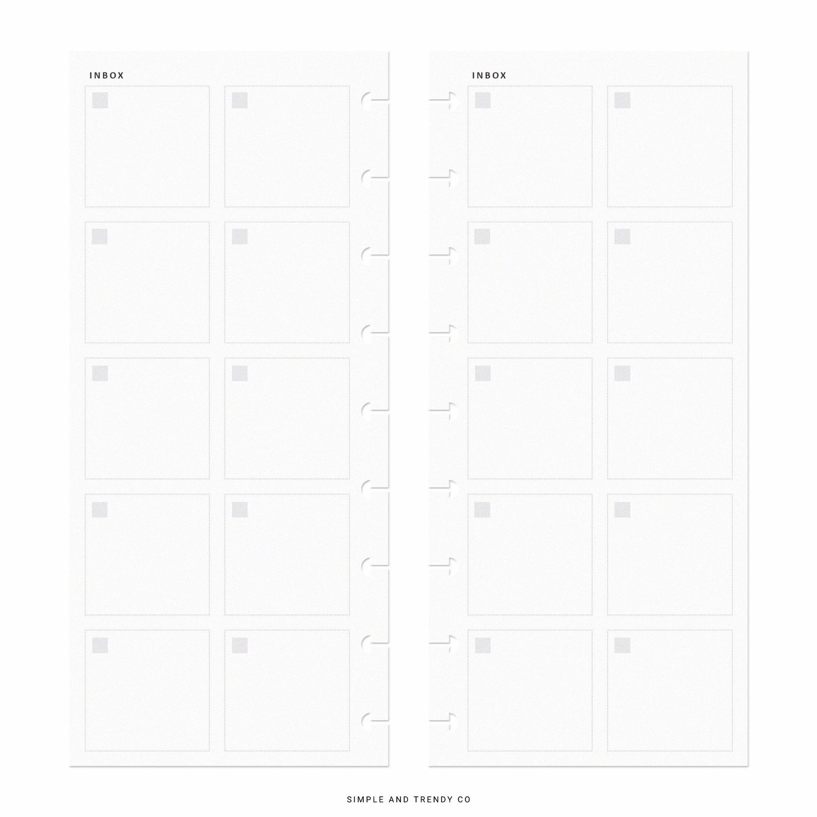Printable Inbox Skinny Classic Happynichi Printable Half Sheet - Etsy