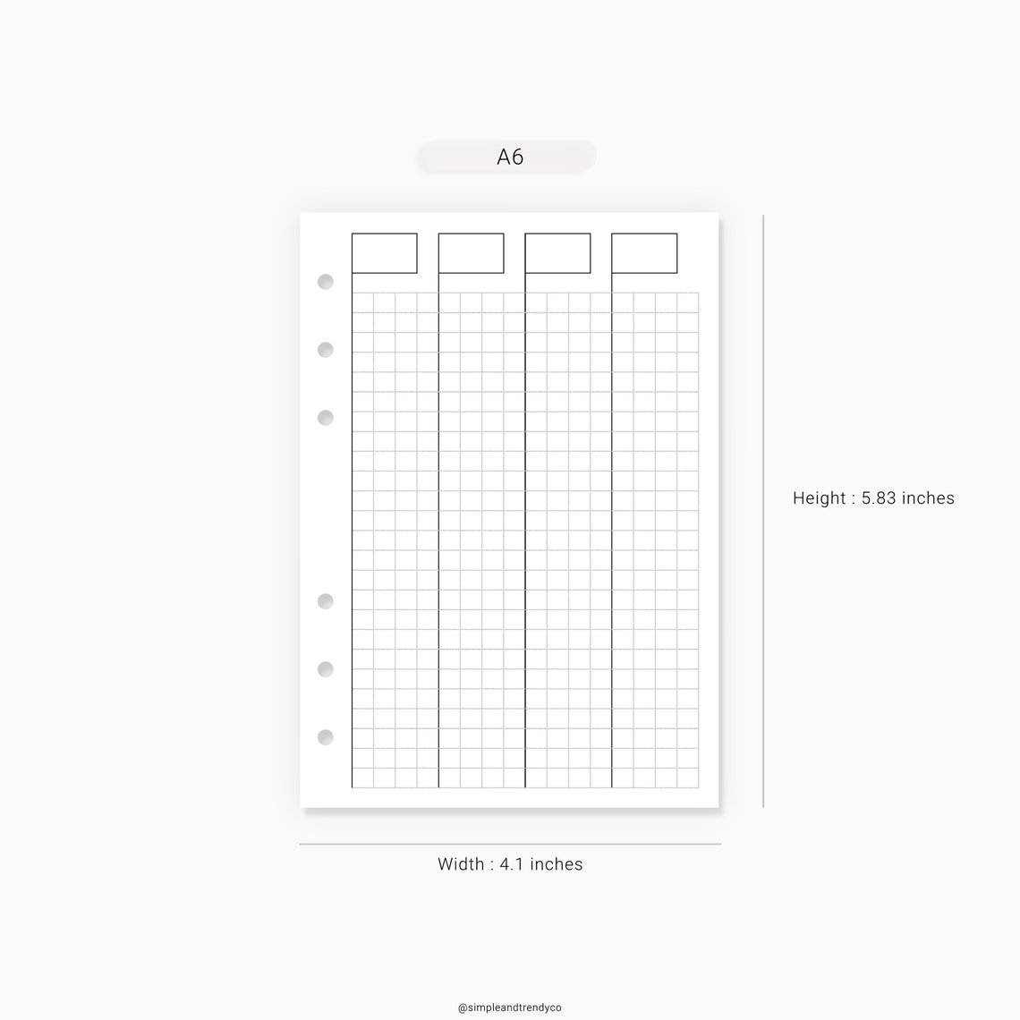 Hobonichi Weeks A6 Weekly Planner Weekly Printable Inserts | Etsy