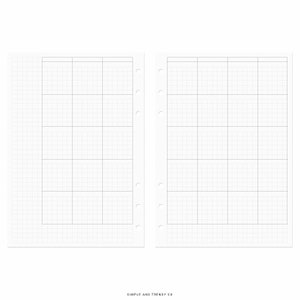 Hobonichi Monthly Planner Template A5 Planner Inserts, Undated Planner ...