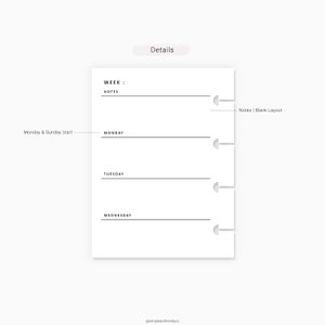 Weekly Planner Printable Micro Happy Planner Weekly Schedule | Etsy