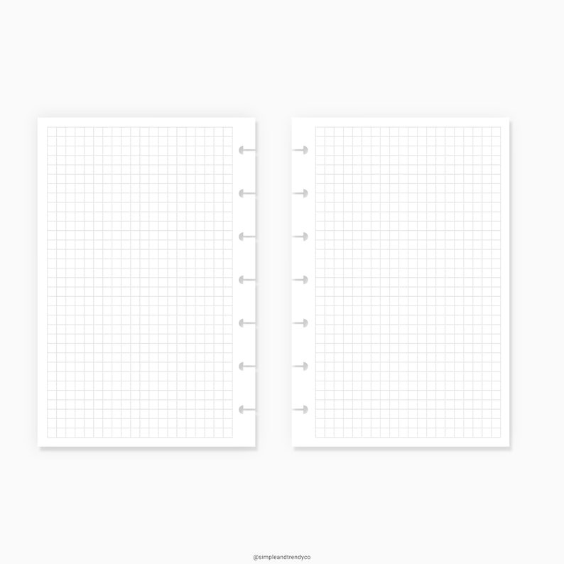 Dot Grid Lined Paper Happy Planner Mini Printable Writing Etsy