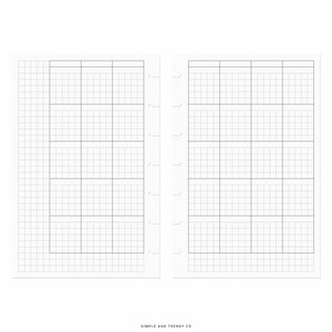 Hobonichi Monthly Planner Template Happy Planner Mini, Undated Planner ...