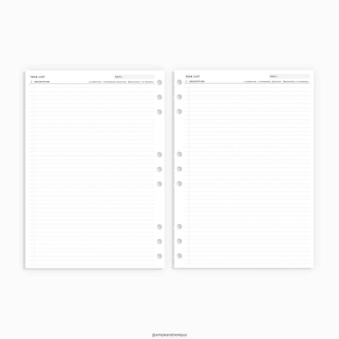 Printable to do list b5 size daily to do list printable task etsy