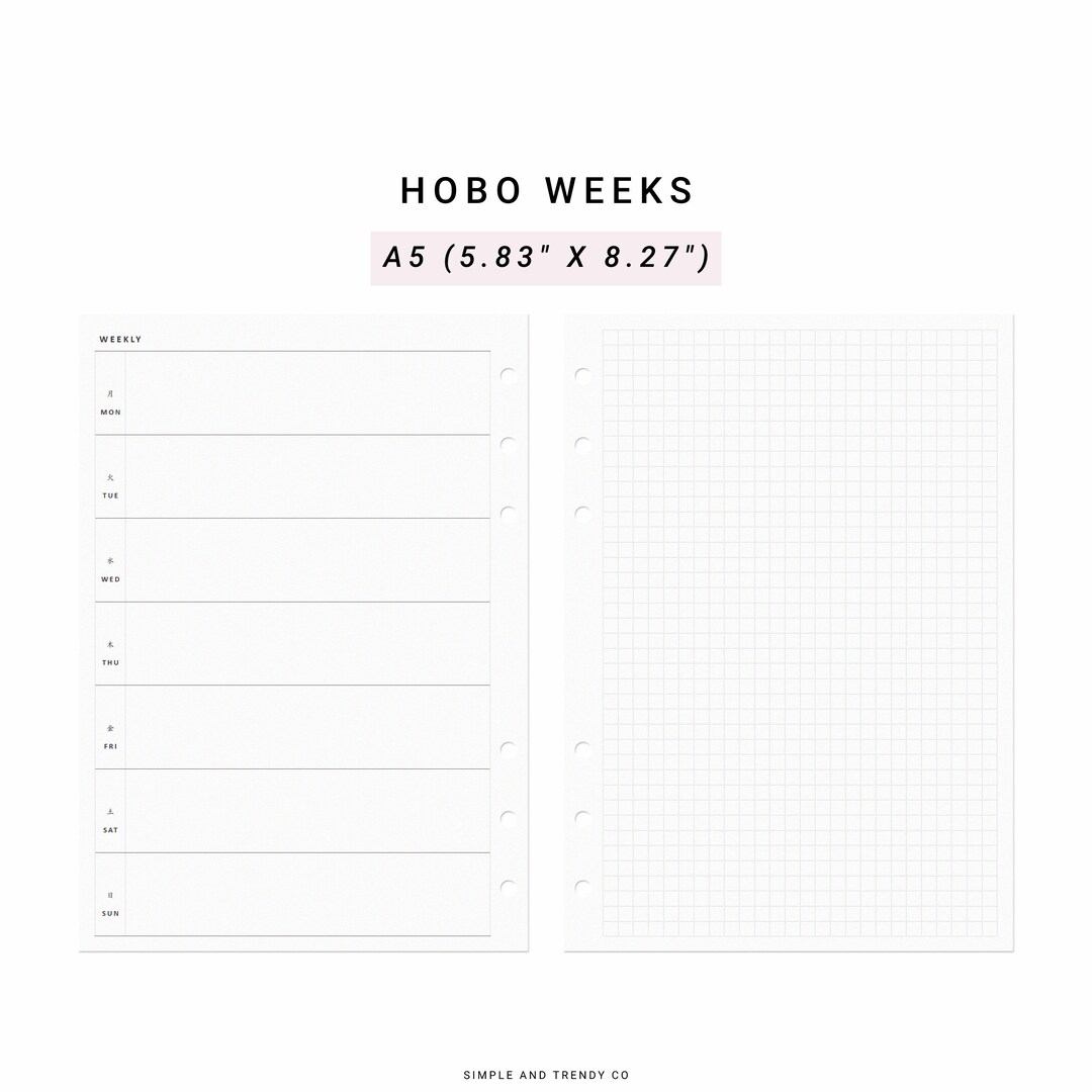 undated-hobo-weeks-printable-a5-planner-inserts-weekly-etsy-uk