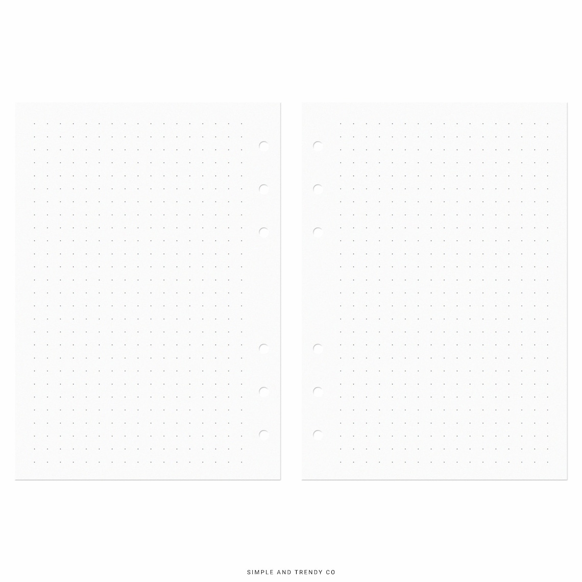 Dot Grid Lined Paper A6 Inserts Printable Writing Paper Blank - Etsy