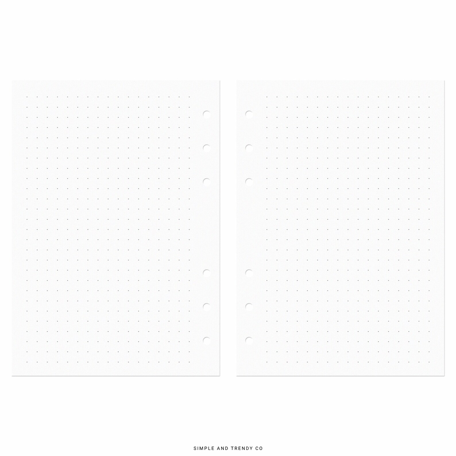 Dot Grid Lined Paper A6 Inserts Printable Writing Paper Blank - Etsy