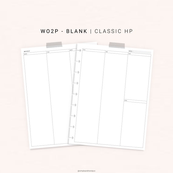 Paper Calendars & Planners Vertical Weekly Planner B6 Inserts Weekly ...
