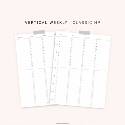 Weekly Planner Printable Happy Planner Classicweekly Schedule | Etsy