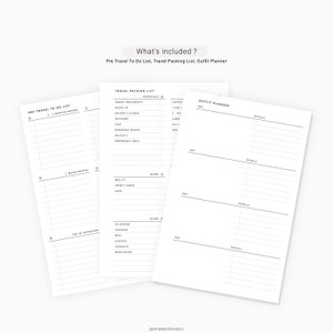 Travel Planner Printable Happy Planner Mini Family Vacation | Etsy