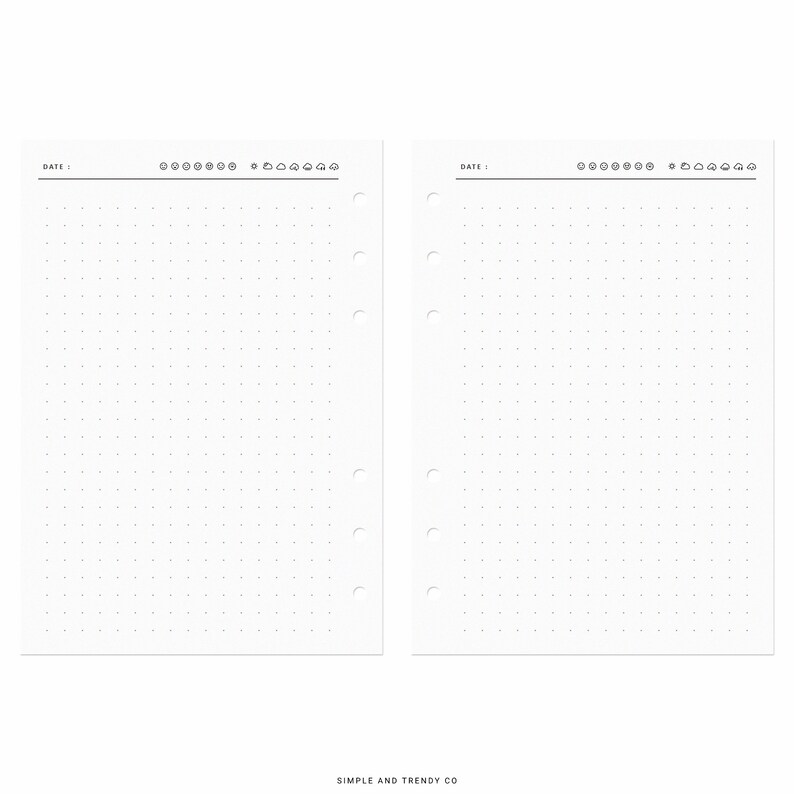 Printable Diary Pages Travel Journal A6 Inserts Writing - Etsy