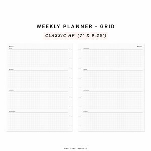 Weekly Planner Printable Happy Planner Classicweekly Schedule - Etsy