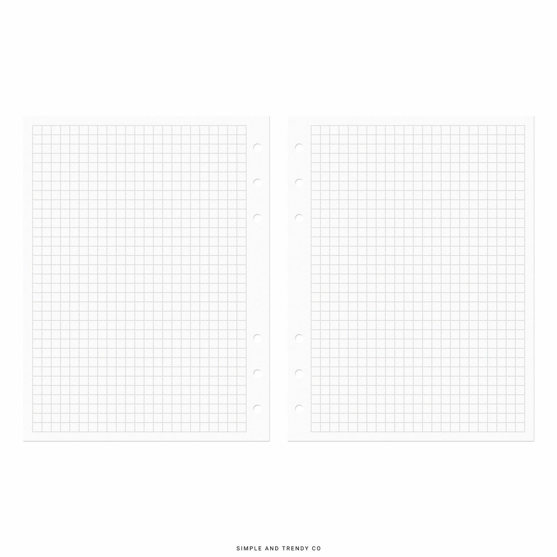 B6 Rings Dot Grid Lined Paper B6 Inserts B6 Size Printable - Etsy