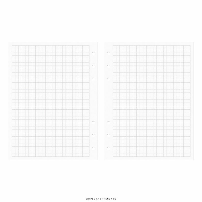 B6 Rings Dot Grid Lined Paper B6 Inserts B6 Size Printable - Etsy